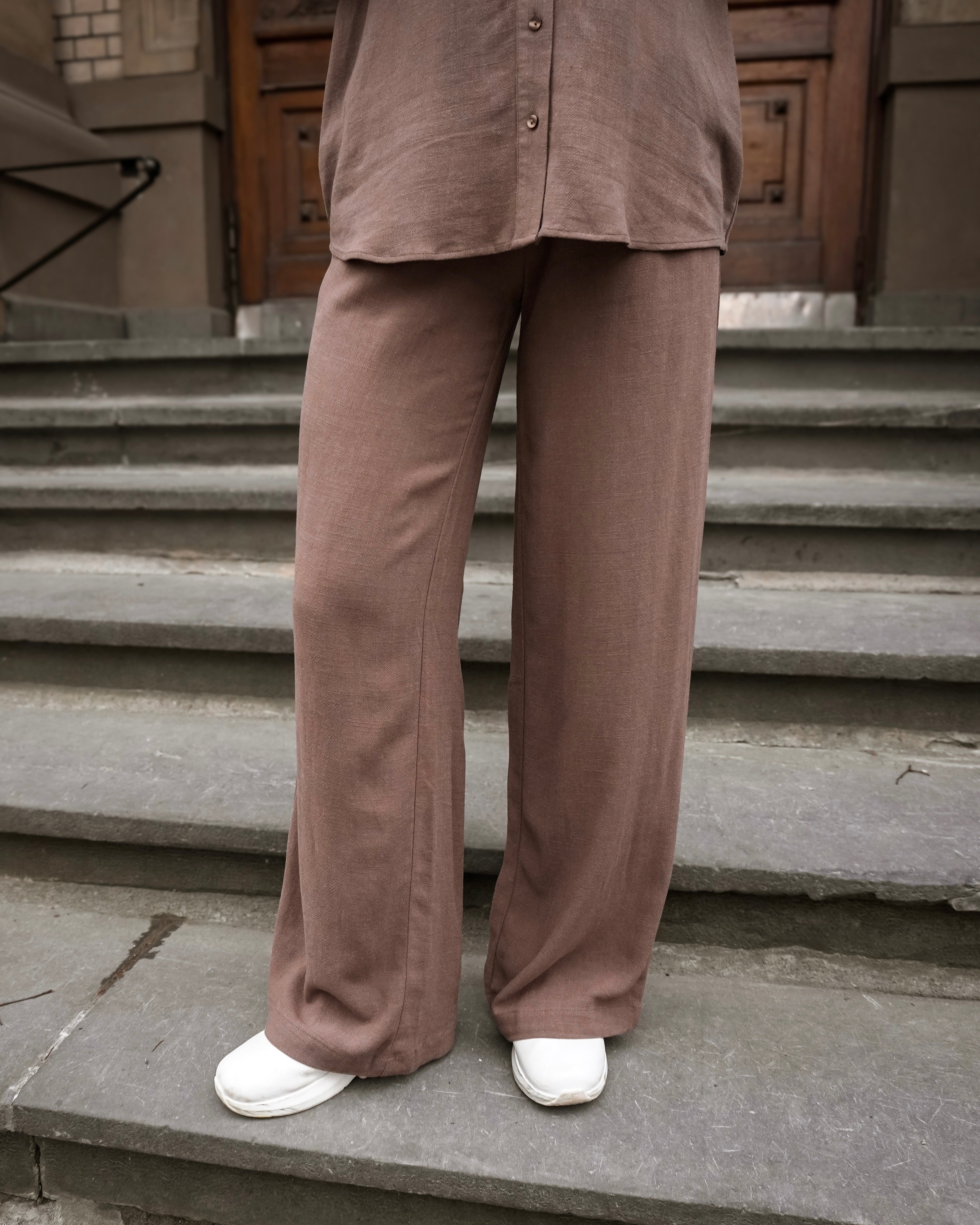 SLWVIVA-GULIA Trousers - Chocolate Chip